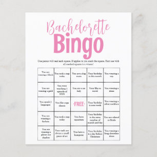 Jogo de Bingo Rosa Mínimo