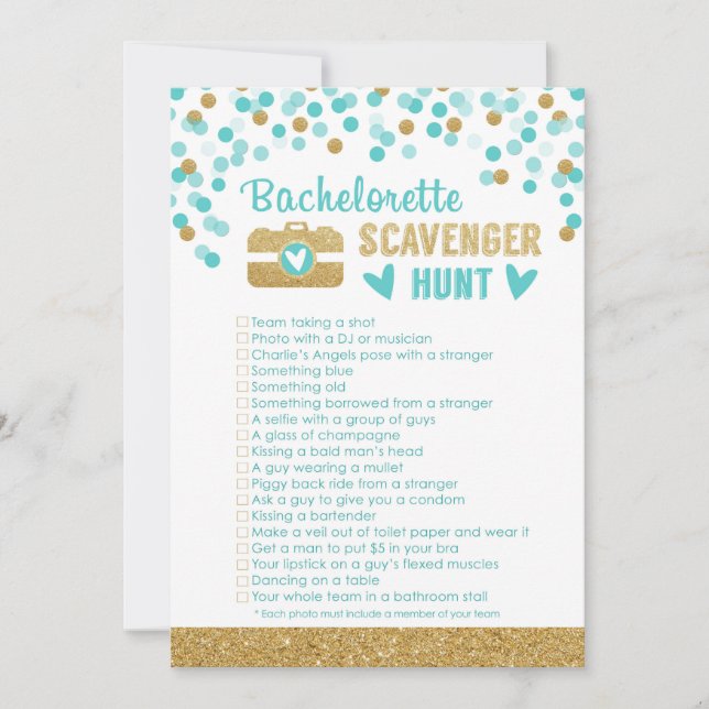 Jogo de Caça de Caça do Festa de solteira Photo Sc (Frente)