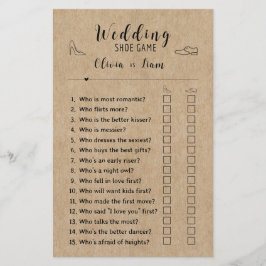 Jogo de calçado de Casamento de Chá de panela Rust