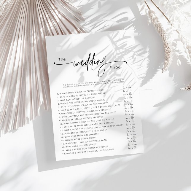 Jogo de Calçado de Casamento Imprimível (Criador carregado)