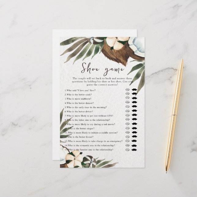 Jogo de Calçado de Casamento Tropical ou Casais (Frente/Verso In Situ)