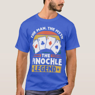 Jogo de Cartas Lendário Pinochle Engraçado Camisa
