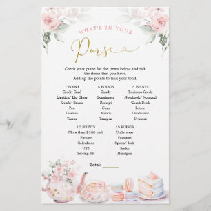 Jogo de Carteira da Festa de Chá de panela Floral