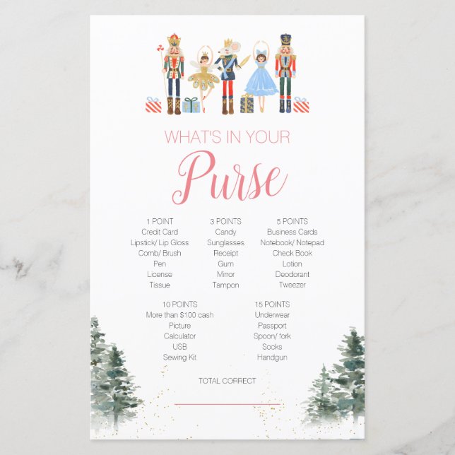 Jogo de Carteira de Chá de panela de Natal do Noz- (Frente)