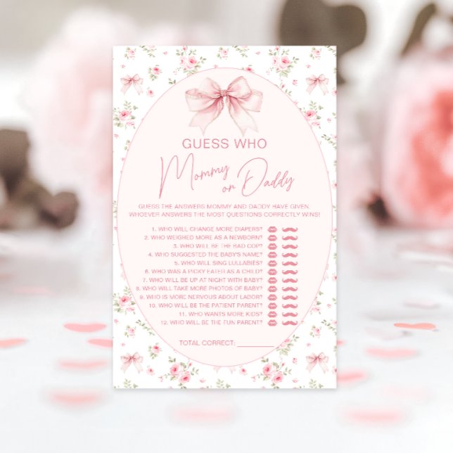 Jogo de Chá de Bebê Arco Floral Rosa Mamãe ou Papa (Criador carregado)