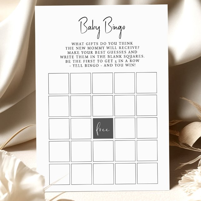 Jogo de Chá de Bebê Bingo de Bebê (Criador carregado)