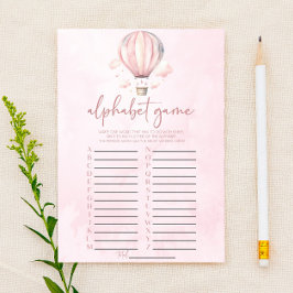 Jogo de Chá de Bebê do Alfabeto de Balão de Ar Que