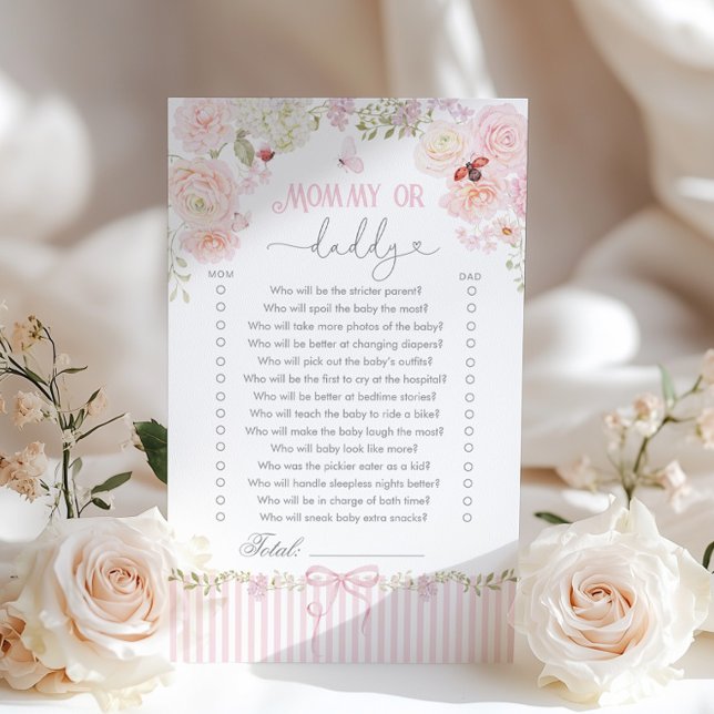 Jogo de Chá de Bebê do Bichinho do Amor Mamãe ou P (Criador carregado)