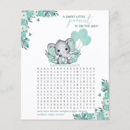 Jogo de Chá de Bebê Elefante Neutro