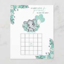 Jogo de Chá de Bebê Elefante Neutro