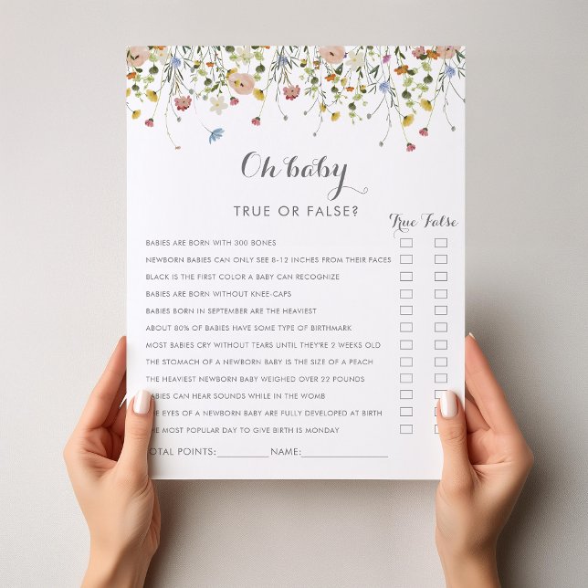 Jogo de Chá de Bebê Flores Silvestres Delicadas Co (Criador carregado)