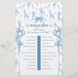 Jogo de Chá de Bebê Mamãe Safari Animal Azul Menin