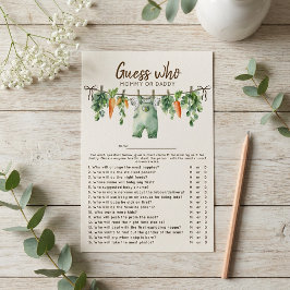 Jogo de Chá de Bebê 'Quem é?' de Produtos Localmen