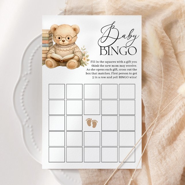 Jogo de Chá de Bebê Urso Novo Capítulo Baby Bingo (Criador carregado)