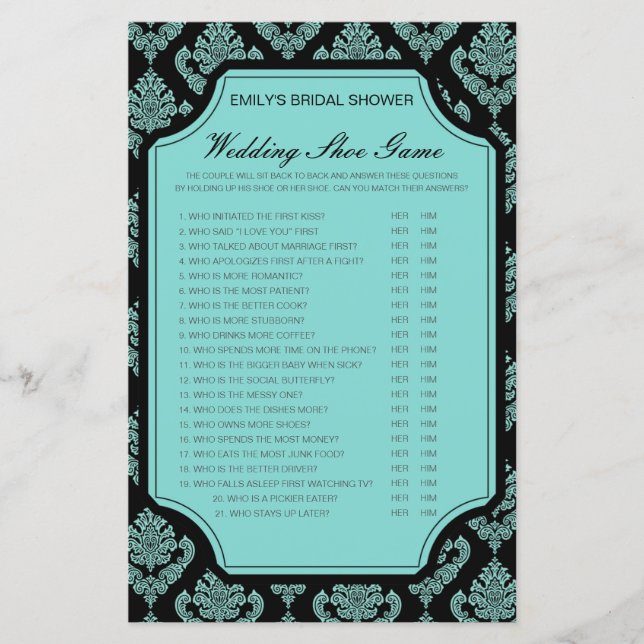 Jogo de Chá de casamento de Jogo de Calçado de Cas (Frente)