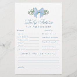 Jogo de Chá de Conselhos de Bebê de Arco Azul e Pr