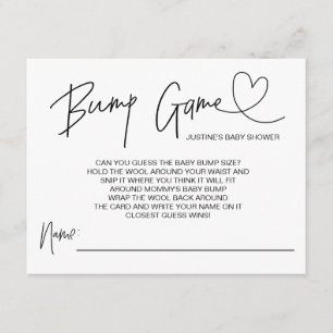 Jogo de Chá de fraldas Bonito Bola de Bebê Cartões