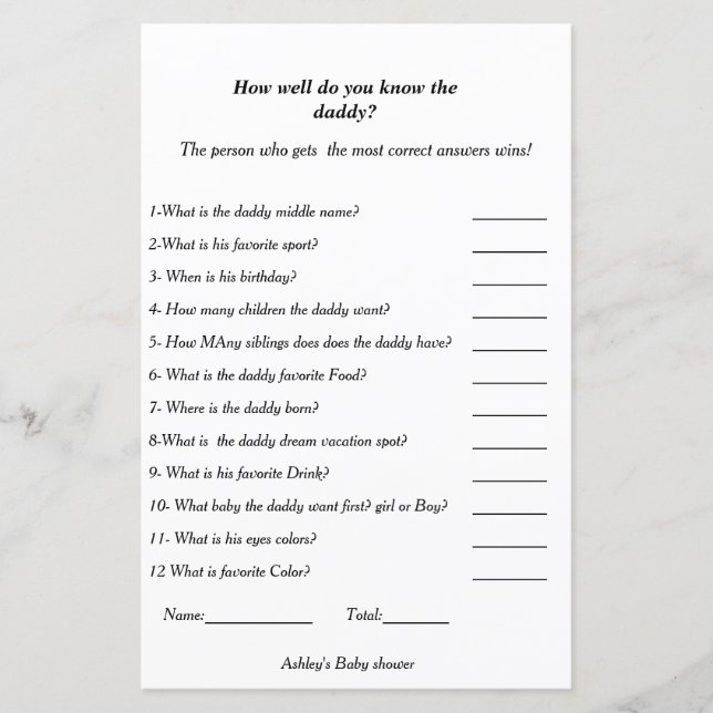 jogo de chá de fraldas como você fica bem com o pa (Frente)