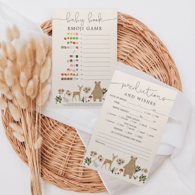 Jogo de Chá de fraldas das Previsões Emoji de Side (Criador carregado)