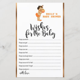 Jogo de Chá de fraldas de Abóbora IMPRESSO