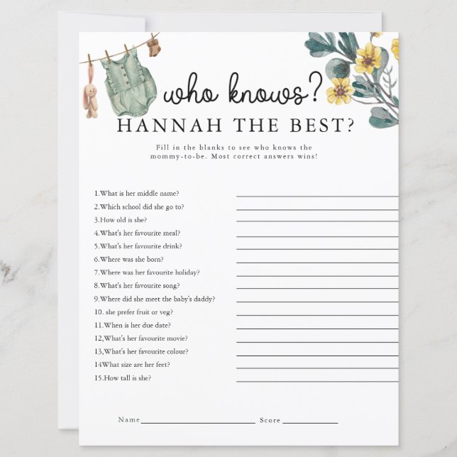 Jogo de Chá de fraldas de Boho Neutro por Sexo (Frente)