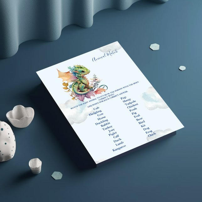 Jogo de Chá de fraldas de Correspondência Animal (Criador carregado)