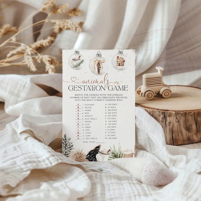 Jogo de Chá de fraldas de Gestação de Animais Louc (Criador carregado)