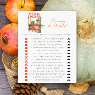 Jogo de chá de fraldas de Mamãe de abóbora