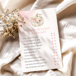 Jogo de Chá de fraldas de mamãe ou Pai