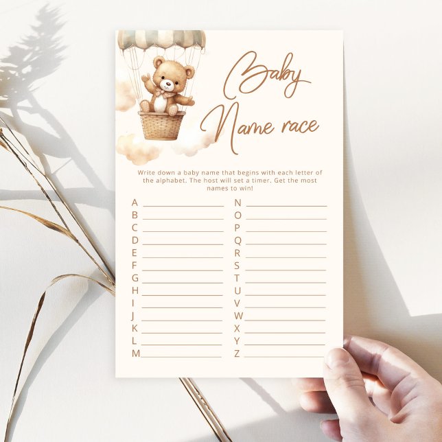 Jogo de chá de fraldas de raça do bebê do Boho Ted (Criador carregado)