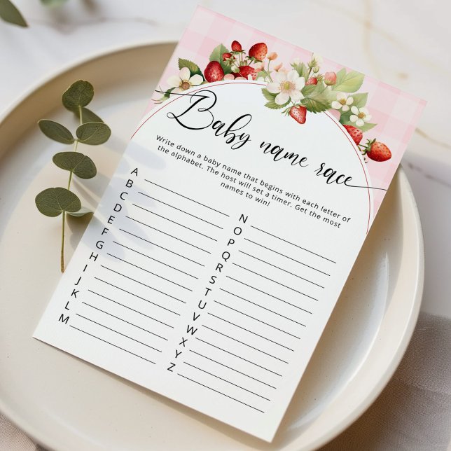 Jogo de chá de fraldas de raça do nome do bebê Str (Criador carregado)