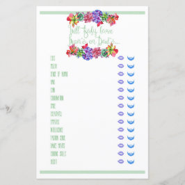 Jogo de Chá de fraldas de Traços de Bebê com Êxito