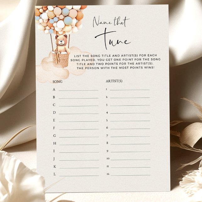 Jogo De Chá de fraldas De Urso - Dê Um Nome A Esse (Criador carregado)