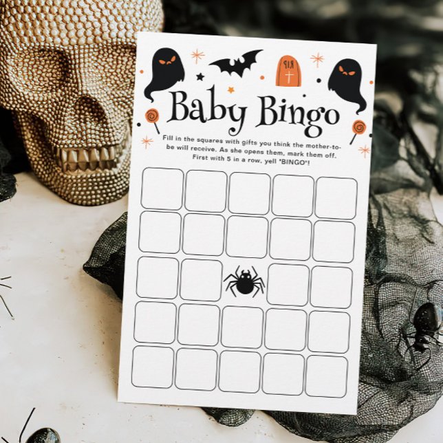 Jogo de Chá de fraldas do Baby Bingo Halloween (Criador carregado)