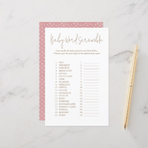 Jogo de Chá de fraldas do Bolinhas Word Scramble