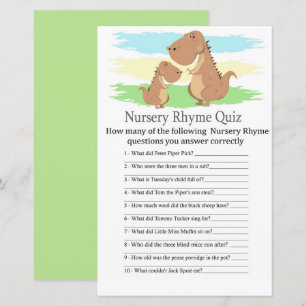 Jogo de chá de fraldas do Dinossauro T-rex Nurser