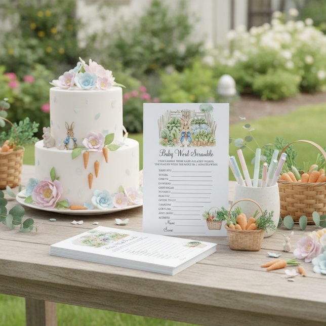 Jogo de Chá de fraldas do Jardim Peter Rabbit Scra (Criador carregado)