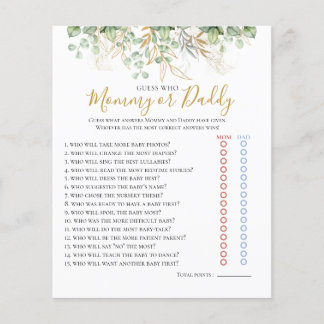 Jogo de Chá de fraldas Eucalyptus Greenery