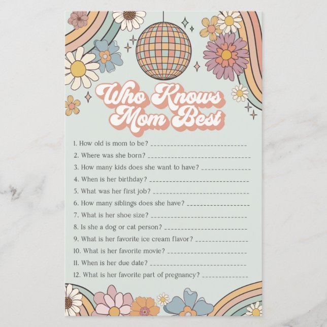 jogo de chá de fraldas groovy dos anos 70 que conh (Frente)