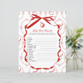 Jogo de Chá de fraldas Red Apple