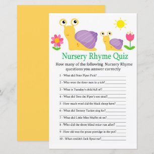 Jogo de chá de fraldas Rhyme Rursery Rhyme
