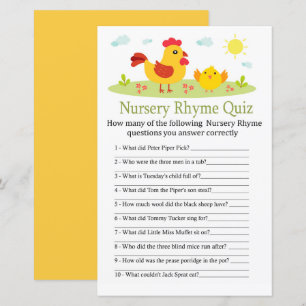 Jogo de chá de fraldas Rhyme Rursery Rhyme