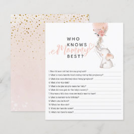 Jogo de Chá de fraldas Simples de Elefante e Balão