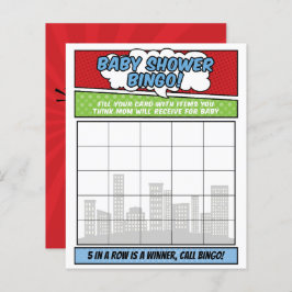 Jogo de Chá de fraldas Super Herói do Livro de Bic