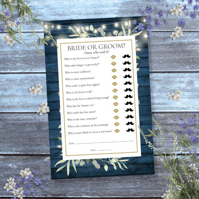 Jogo de Chá de Noiva Rustico de Adivinhação com Fo (Rustic Guess Who Greenery Bridal Shower Game
)