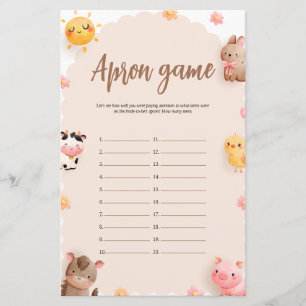 Jogo de Chá de panela Apron para Animais de Explor
