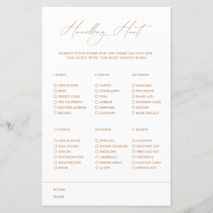 Jogo de Chá de panela Branco Elegante Hunt Handbag