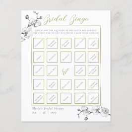 Jogo de Chá de panela da Orquídea de Frame Dourada