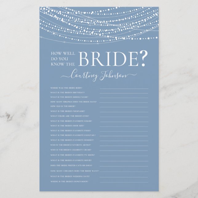 Jogo de Chá de panela das Luzes Azuis Dusty (Frente)