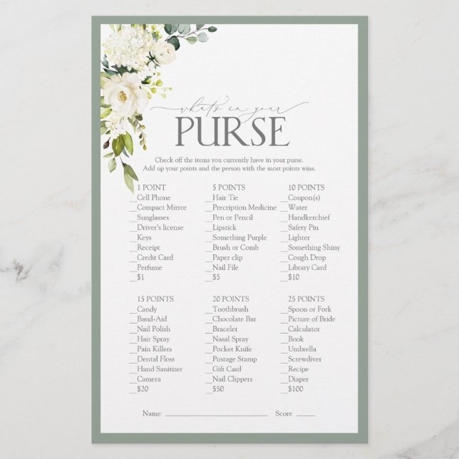 Jogo de Chá de panela de Aquarela Verde da Cinza B (Frente)